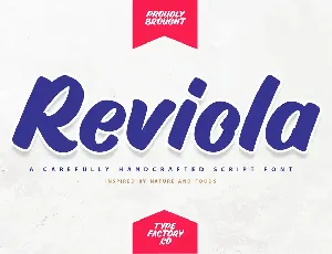 Reviola Script font