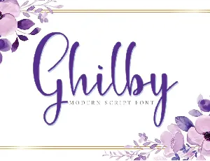 Ghilby-PERSONAL USE font