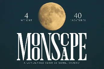 Moonscape Demo font