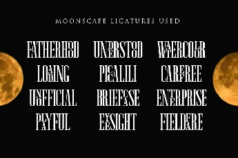 Moonscape Demo font