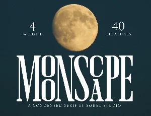 Moonscape Demo font