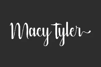 Macy Tyler Demo font