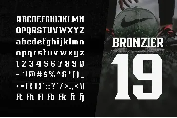 Bronzier font