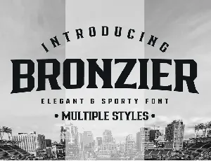 Bronzier font