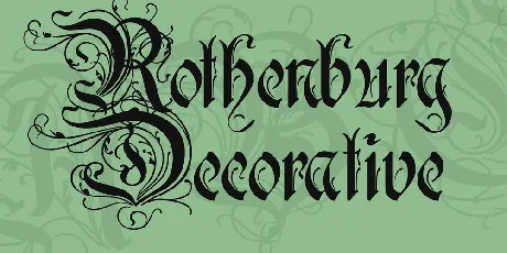 Rothenburg Decorative font