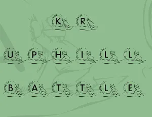 KR Uphill Battle font