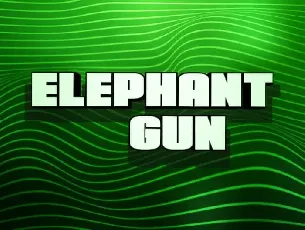 Elephant Gun Display font