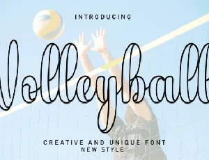 Volley Ball font