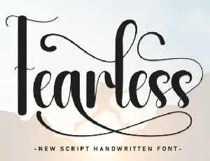 Fearless Script font