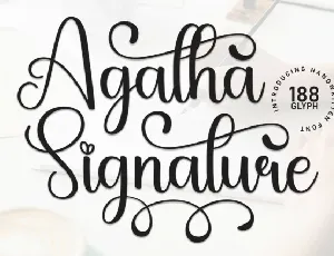 Agatha Signature font