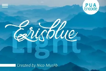 Erisblue Light font