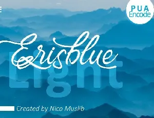 Erisblue Light font