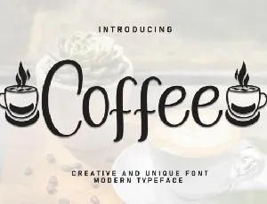 Coffee Display font