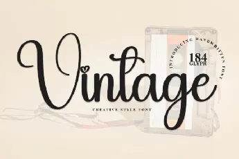 Vintage Script font