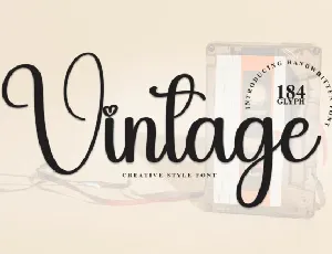 Vintage Script font