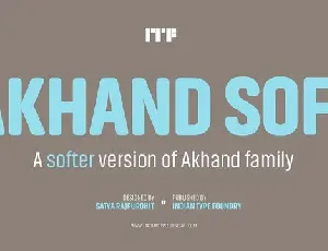 Akhand Soft Family font