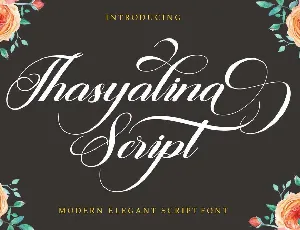 Thasyalina Script font