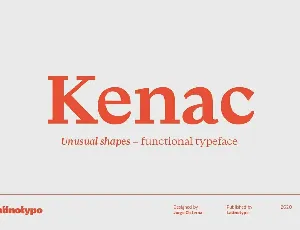 Kenac font