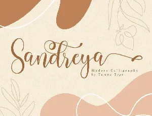 Sandreya Modern Calligraphy font