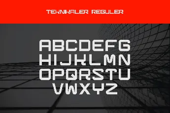 Teknikaler demo font