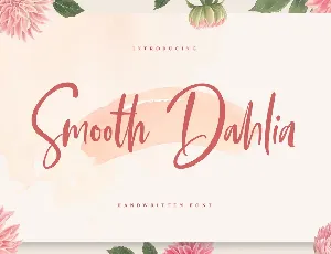 Smooth Dahlia font