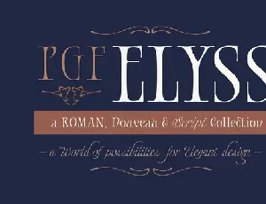 PGF Elyss Family font