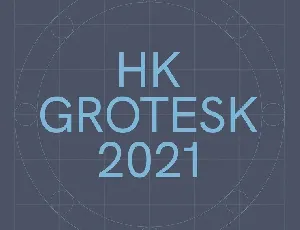 HK Grotesk font