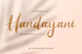 Handayani Bold Script font