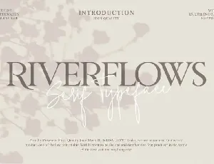 Riverflows Serif font