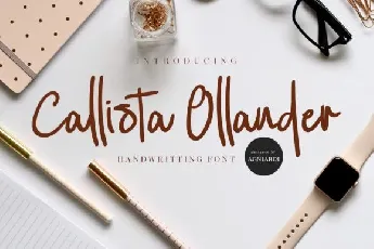 Callista Ollander Handwritten font