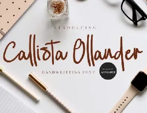 Callista Ollander Handwritten font