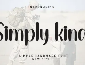 Simply Kind Display font