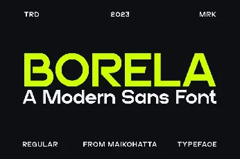 Borela font