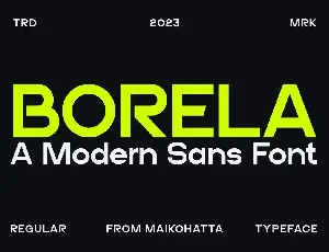 Borela font