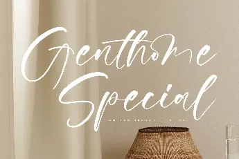 Genthome Special DEMO VERSION font