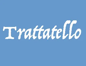 Trattatello font