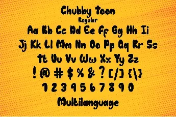 Chubby Toon Demo font