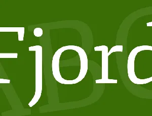 Fjord font