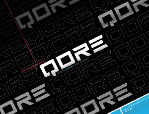 Qore Display font