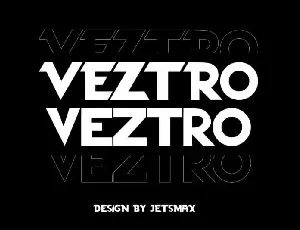 Veztro Display font