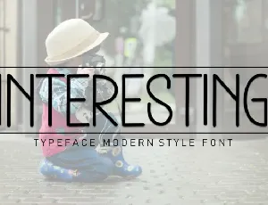 Interesting Display font