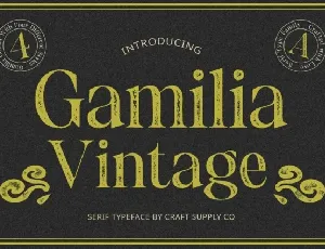 Gamilia Vintage font