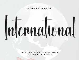 International Display font