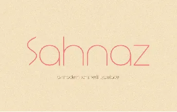 Sahnaz font