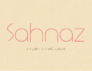 Sahnaz font