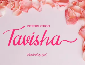 Tavisha font