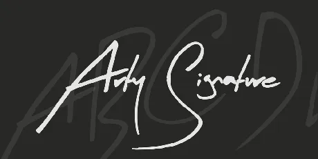 Arty Signature font