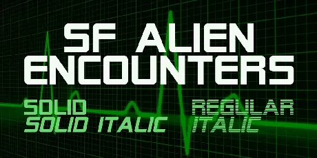 SF Alien Encounters font