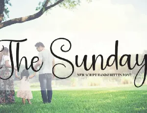 The Sunday Script font