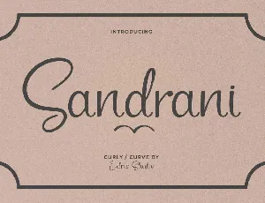 Sandrani font